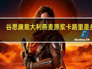 谷思康 意大利燕麦原浆卡路里是多少