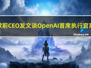 谷歌前CEO发文谈OpenAI首席执行官离职
