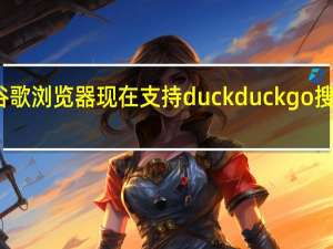 谷歌浏览器现在支持duckduckgo搜索引擎