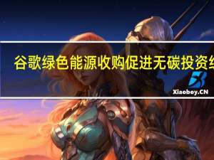 谷歌绿色能源收购促进无碳投资组合