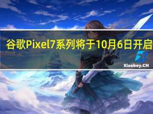 谷歌Pixel7系列将于10月6日开启预售
