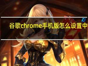 谷歌chrome手机版怎么设置中文