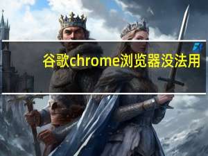 谷歌chrome浏览器没法用