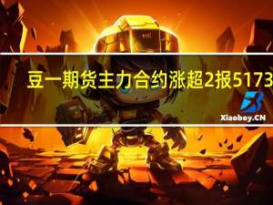 豆一期货主力合约涨超2%报5173元/吨