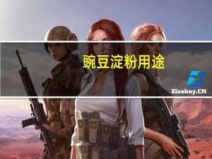 豌豆淀粉用途