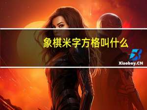 象棋米字方格叫什么