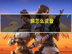 豨怎么读音（豨）