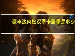 豪丰达 肉松汉堡卡路里是多少