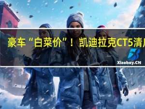 豪车“白菜价”！凯迪拉克CT5清库存：限量19.97万起