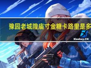 豫园 老城隍庙 寸金糖卡路里是多少