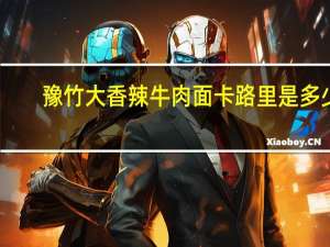 豫竹 大香辣牛肉面卡路里是多少