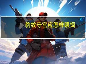 豹纹守宫应怎样喂饲