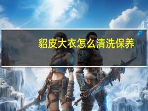貂皮大衣怎么清洗保养