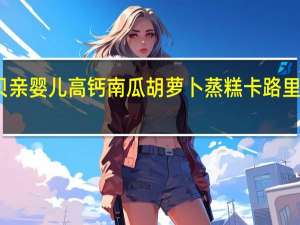 贝亲 婴儿高钙南瓜胡萝卜蒸糕卡路里是多少