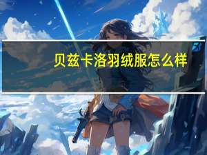 贝兹卡洛羽绒服怎么样
