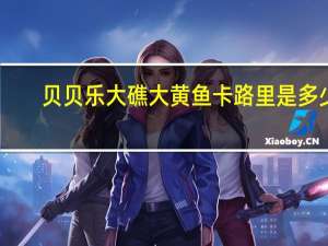 贝贝乐  大礁大黄鱼卡路里是多少