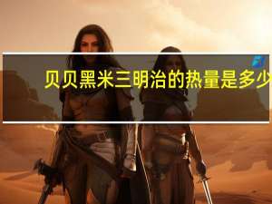 贝贝 黑米三明治的热量是多少