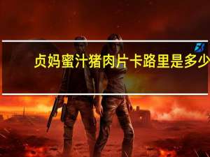 贞妈 蜜汁猪肉片卡路里是多少