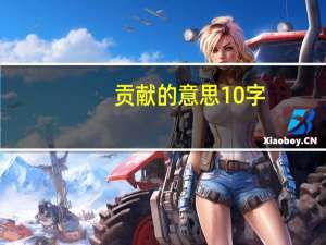 贡献的意思10字（贡献的意思）