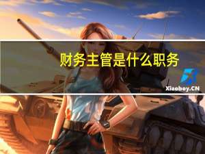 财务主管是什么职务