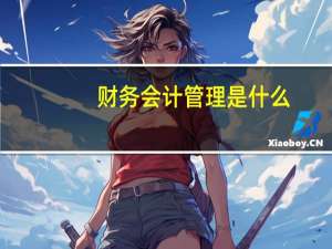 财务会计管理是什么