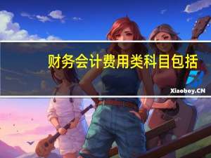 财务会计费用类科目包括（财务费用属于什么类科目）