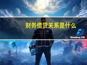 财务借贷关系是什么