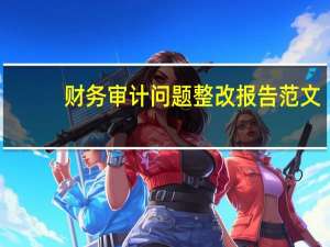 财务审计问题整改报告范文（问题整改报告范文）