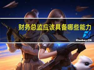 财务总监应该具备哪些能力