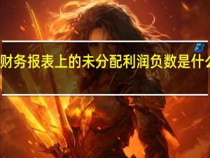 财务报表上的未分配利润负数是什么意思