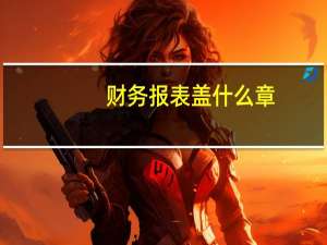 财务报表盖什么章