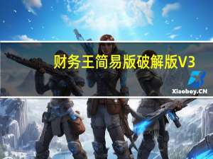 财务王简易版破解版 V3.4 免费版（财务王简易版破解版 V3.4 免费版功能简介）