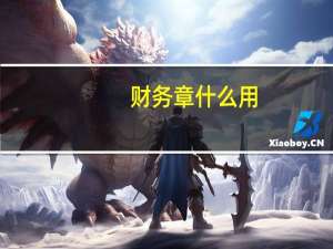 财务章什么用