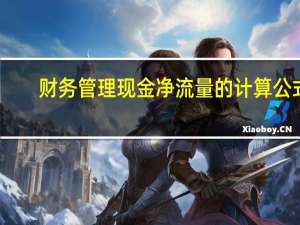 财务管理现金净流量的计算公式