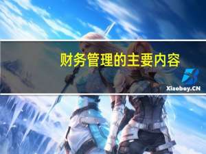 财务管理的主要内容