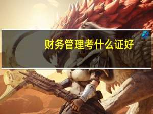 财务管理考什么证好
