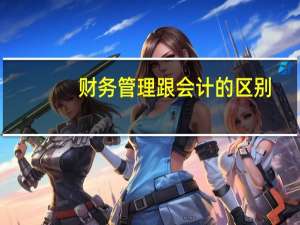 财务管理跟会计的区别
