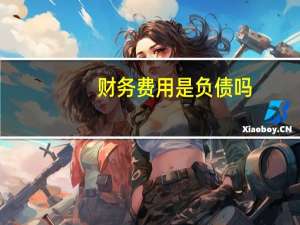 财务费用是负债吗