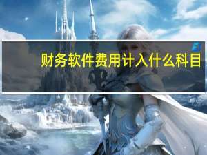 财务软件费用计入什么科目