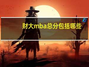 财大mba总分包括哪些