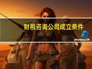 财税咨询公司成立条件（财税咨询公司成立条件）
