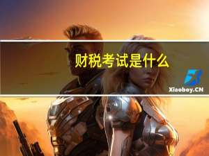 财税考试是什么