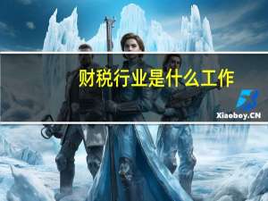 财税行业是什么工作