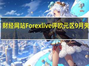 财经网站Forexlive评欧元区9月失业率：欧洲经济明显走低失业率的走势提醒我们欧元区就业是多么滞后
