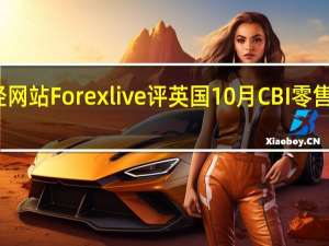 财经网站Forexlive评英国10月CBI零售销售差值