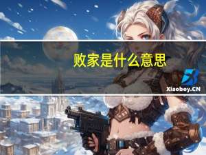 败家是什么意思