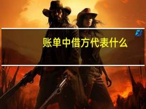 账单中借方代表什么