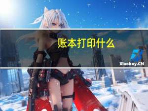 账本打印什么