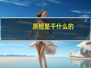 质检是干什么的