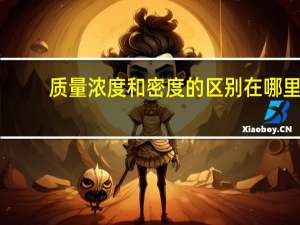 质量浓度和密度的区别在哪里（质量浓度和密度的区别在哪）